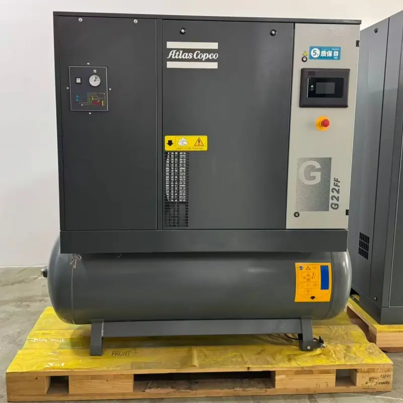 Гвинтовий повітряний компресор Atlas Copco G22FF 22 кВт 30 к.с. для промислового виробництва