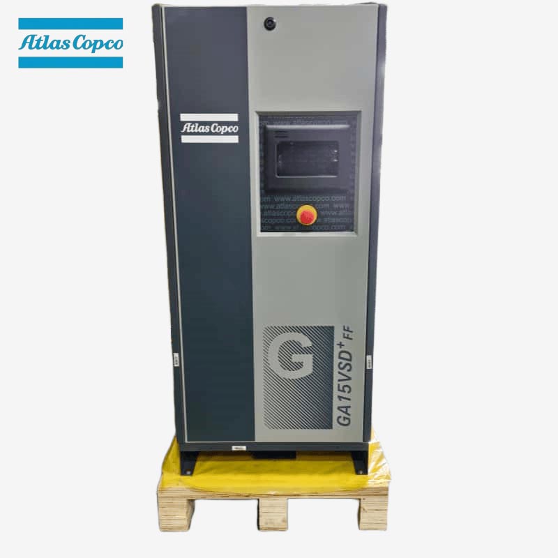 Atlas Copco GA15 VSD Plus FF 15кВт 20HP Вбудована осушувач повітря з гвинтовим повітряним компресором зі змінною швидкістю впорскування масла