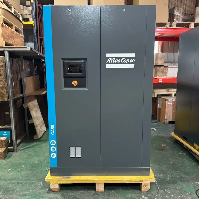Atlas Copco GA55 55кВт 75HP гвинтовий повітряний компресор з упорскуванням масла Оригінал