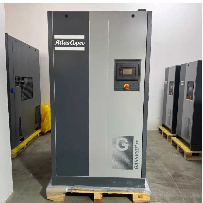 Atlas Copco GA55VSD+FF 55кВт 75HP Гвинтовий повітряний компресор з упорскуванням масла Оригінальний для промисловості