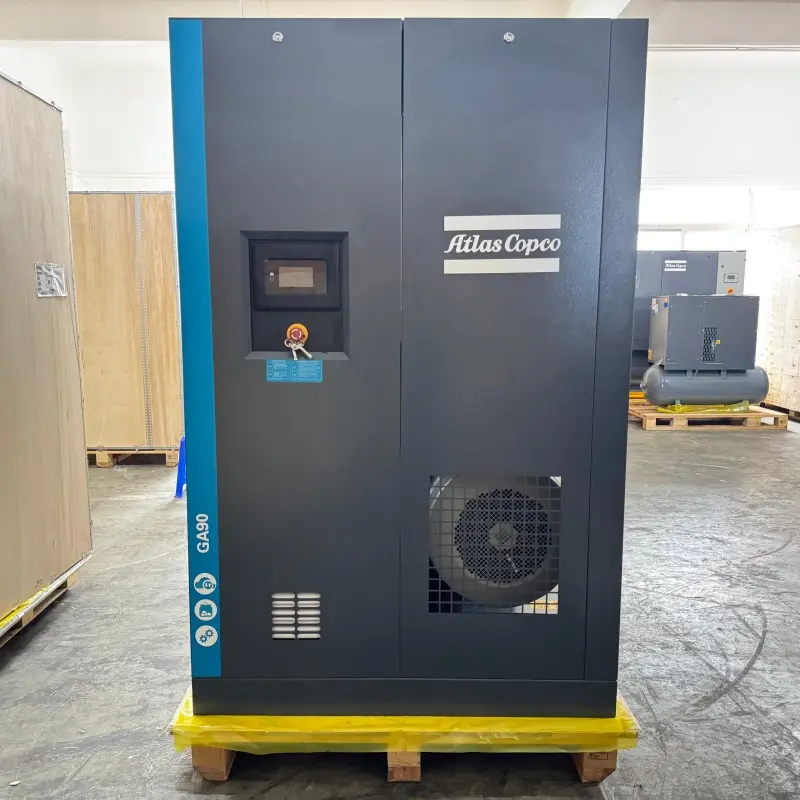 Atlas Copco GA90 90 кВт 125 к.с. Роторно-гвинтовий компресор зі впорскуванням масла Оригінальний