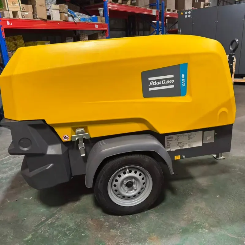 Портативний дизельний повітряний компресор Atlas Copco XAS 88 KD Конструкція Майнінг Оригінальний