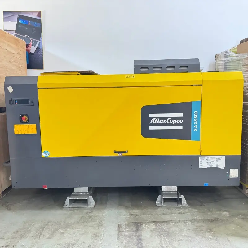 Atlas Copco XAXS600 Портативний дизельний гвинтовий повітряний компресор Видобуток Буріння Справжній